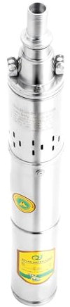 Tiefbrunnenpumpe 370W 2850RPM 0.5HP Brunnenpumpe, mit Überhitzungsschutz Tauchdruckpumpe Durchfluss 2m³/H Zisternenpumpe, für Bewässerung, Landschaftsbau und Wasserversorgung