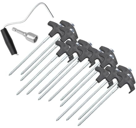 Supvox Zelt Heringe Aus Stahl Zeltpfahle Robuste Campingpfahle Für Schwere Beanspruchung Zeltnägel Für Wind Und Sturm Gartenpfahle Für Plane Und Überdachungen