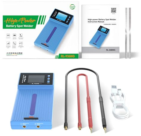 Advanced Adjustable Capacitor Energy Storage Spots Welder for 18650 Battery with LCD Screen DIYer and Professional Use Electronic Repair Welder