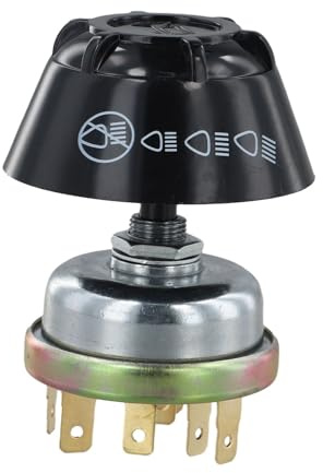 Interruttore rotativo 3Position per luce clacson per trattore escavatore compatibile con OEM 1668816M1