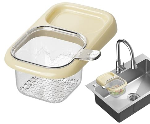 Drain Basket – Fine Mesh Kitchen Sink Strainer, Stainless Steel Food Catcher for Clog Prevention and Waste Disposal | Reusable Filter for Fruit, Vegetable, Pasta, Noodle Rinsing