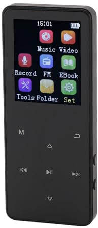 Sxhlseller Touchscreen MP3 Player Built In Speaker Portable Music and Video Player for Kids and Seniors Aluminum Alloy 1.8inch Black 1 Pack (32GB)