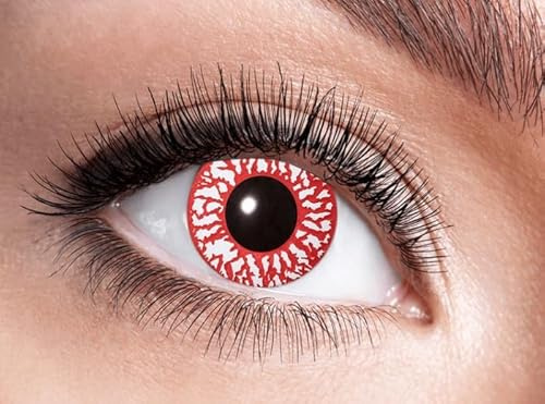 LP Divertissements Lentilles de Contact Bloodshot - sans Correction Accessoire de déguisement