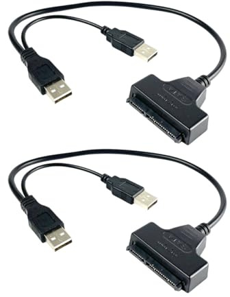 BESPORTBLE Câble Adaptateur USB vers Interface Serial ATA 25 Pouces pour Disque Dur Portable Câble de Données USB 20 Transmission Stable Haute Vitesse de Connexion
