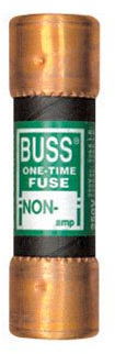 Case of 10: 40 Amp Type NON (250Vac/125Vdc) Class K5 & H One-Time General Purpose Fuse Cartridge