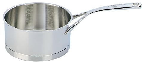 demeyere Atlantis Stieltopf ohne Deckel 14 cm Durchm., 1 Liter, 7cm h. 1005092 Silber