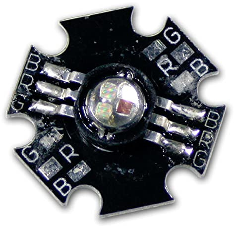 world-trading-net - 10x Highpower LED Chips 3W, RGB, superhell, auf Aluminiumplatine, breiter Abstrahlwinkel