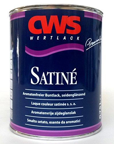 CWS Satiné rapsgelb RAL1021 seidenglänzend, 0,75L - Innovativer, aromatenfreier, seidenglänzender Buntlack auf Spezial – Alkydharzbasis.
