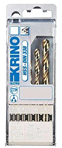 Krino 01135204 Set de forets pour perceuse rectifiés au cobalt 8% pour acier inoxydable, gris