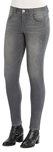 Democracy Ab Solution Jegging jeans för kvinnor, Mörkgrått sammetstyg, 36