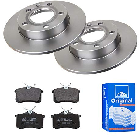 2 Bremsscheiben Voll 245 mm + Bremsbeläge Hinten von ATE Voll (1420-21902) Bremsensatz Bremsanlage Bremsen-Kit,Bremsenset, Bremsscheiben, Bremsbeläge, Bremsen-Set, Beläge, Bremsbelag, Bremsbelagsatz,
