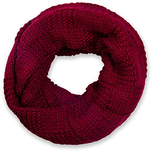 styleBREAKER Unisex Feinstrick Loop Schal Patentmuster | 64x33 cm großes Maß, weiches wärmendes und elastisches Gewebe für den Winter. Flexibel 2-mal eng um den Hals wickelbar.