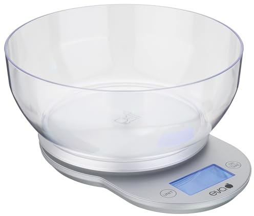 KAUFGUT BILANCIA CUCINA DIGITALE ABS SILVER 5KG/1G EVA 33339