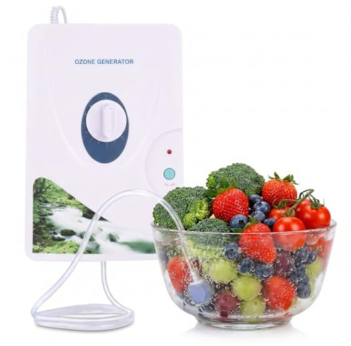 Ozon Generator Luftreinigung Geruchskiller Ionizer Maschine 600mg/h Air Purifier mit Timer für Wasser, Gemüse, Obst, Fleisch