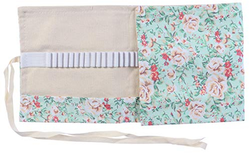 STOBOK 48 Slots Pencil Wrap Fall aufrollen Beutel Stifthalter Organizer für Grader Mädchen Malerei (frische Rose)