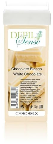 Cera Depilatoria Roll-On Chocolate Blanco – Cartucho 100 ml | Nutre y Suaviza la Piel | Uso Profesional y en Casa | Compatible con Calentadores Estándar