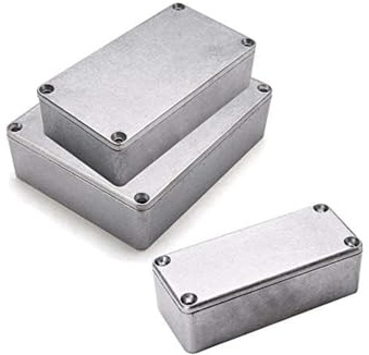 Supertool Aluminium-Druckguss, wasserdicht, Elektronik-Projektgehäuse für externe Stromversorgung, 1 Stück (1Pcs-1590LB 50,5 x 50,5 x 31 mm)