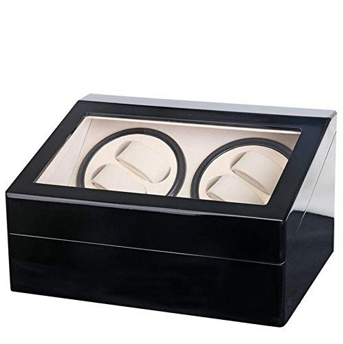 Uhrenbeweger Uhrenbox für Automatikuhren 4+6 Uhren Watchwinder Automatisch drehen Watch Winder leisem Uhrendreher Watch Display Box Aus Holz