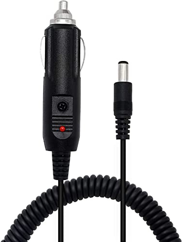 PNGKNYOCN DC5.5x2.1mm Macho a 12V Encendedor de Cigarrillos de Coche Cable Adaptador en Espiral KANGPING para Coche, camión, autobús