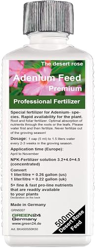 GREEN24 Engrais pour roses du désert, fertilisation d’Adenium, engrais liquide HIGH-TECH | engrais liquide HIGH-TECH