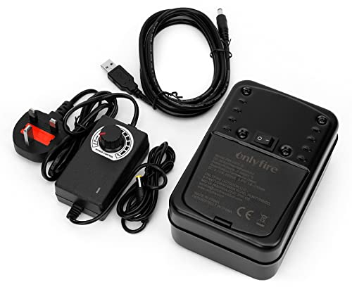 onlyfire BBQ Grillmotor Einstellbarer Rotisserie Grill Spit Getriebemotor DC 3-12V 3.5W für Shish Kebab Spit Turner Elektrische Ausrüstung des Grillspieß Rotisserie