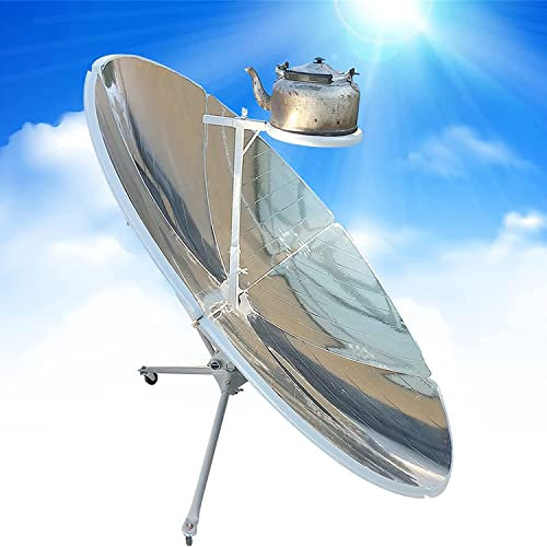 YILEFU Cuiseur Solaire à Concentration 1800W 59'' Four Solaire Parabolique à Haute Efficacité,Barbecue de Camping en Plein Air,Outil de Concentration des Aliments,Durable,Pas de DéFormation