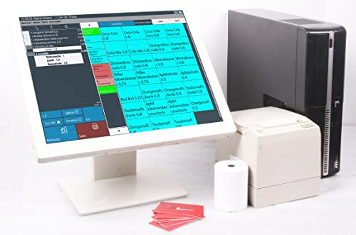 Restaurant Kassensystem 17 mit Tischverwaltung bis 50 Tische – Gastro POS Kasse für Restaurant & Bar – Touchscreen, Bondrucker – ohne Abo – TSE-konform – BLITZKASSE