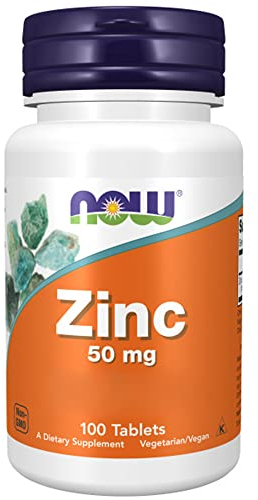 Now Foods, Zinc, 50mg, Depot, High Dose, 1 Tablet Every 2 Days, Zinc Gluconate, 100 Vegan Tablets, Lab-Tested, Gluten Free, Soy Free, Non GMO, Vegetarian
