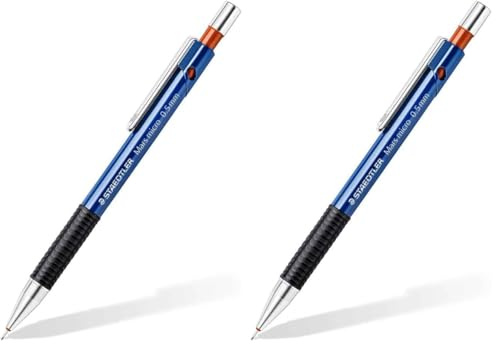 Staedtler 7755BK25DA Mars micro Druckbleistift 775 05 und Feinminen HB, 0. 5 mm, 1 Stück (Packung mit 2)