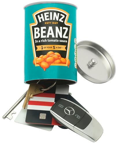 Sterling SafeCan Heinz Baked Beanz Diversion Safe Can – RFID Signal Blocking Faraday Hidden Storage Safe, Secret Stash Can for Cash, Keys, Cards & Valuables, Discreet Kitchen Cupboard Security Safe