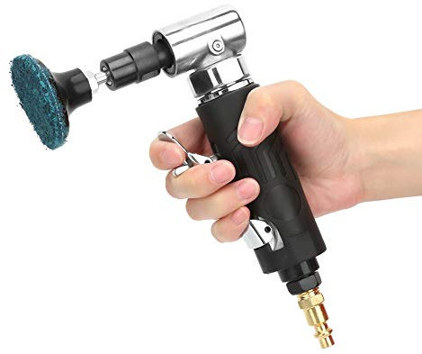 Amoladora de ángulo Recto, 1/4' 20000 Rpm BSP Mini Amoladora Neumática de 90 Grados Pulidora de ángulo de Aire Herramienta de Pulido de Aire Amoladora Angular Neumática para Pulir