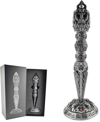 Zauberstab für DND Dungeons and Dragons D&D Metall Fidget Spinner Würfel Stift für D20 D12 D10 D8 D6 D4 D% Würfel Goblin Collection Einzigartige Würfelrequisite (schwarz)