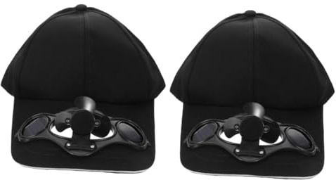 TOPBATHY 2 Stück Solar Fan Cap Caps Baseballmütze Herren Hut Visier Hüte Für Frauen Männer Hüte Kappe Für Männer Hut Für Männer Schirmmütze Frauen Sommerhut Kappe Mit Solarstrom