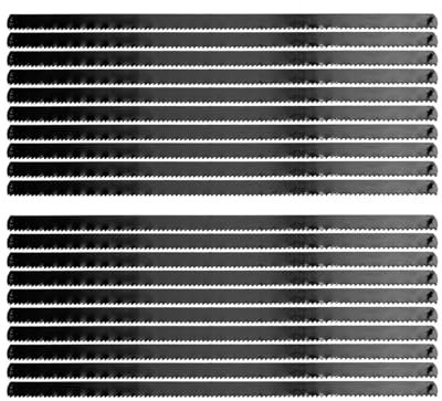 DXZXDJIU Laubsägeblätter,Sägeblätter, 20 Stück 6 x 0,24 x 0,016 Dekupiersägeblätter Pin-End-Dekupiersägeblatt aus Kohlenstoffstahl 16T for Schneiden von Holz, Metall und Kunststoff