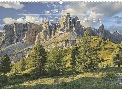 Palazzi - Faszination Alpen 2026 – Wandkalender 70×50 cm mit 12 Monatsblättern, Poster-Kalender mit Alpenfotografie von Rainer Mirau: Fascinating Alps