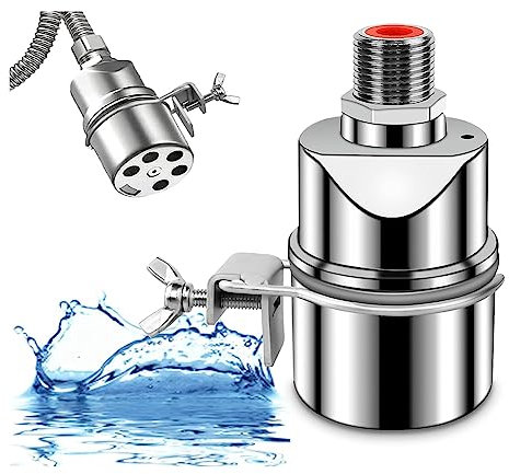 Orolotay 1 Stück Edelstahl-Schwimmerventil Zur Kontrolle Des Wasserstands für Tanks, 3/4-Schwimmerkugelventil, Geeignet für Wassertanks, Teich C