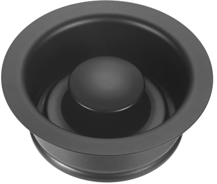M METERXITY 2-Pack Garbage Disposal Sink Flange 3-1/2in Black | Kitchen Sink Replacement Accessories, Garbage Disposal Parts, Universal Flange Fit for Standard Sink Drain Hole