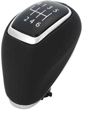 Fauhapyway Pomo de Palanca de Cambios de Cuero de 6 velocidades, Mango de transmisión Manual para for Hyundai Elantra I30 I20 for Tucson