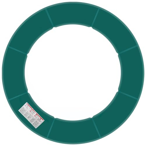 Baunsal® Trampolin Randabdeckung Ø 251 cm mit 27 cm breite in grün und 20 mm dick Federabdeckung Randschutz Schutzrand Umrandung Abdeckung Polsterung Ersatzteile Gartentrampoline Outdoor