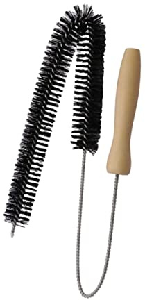 KONTONTY Cepillo Flexible para Limpieza de Ventilación de Secadora Mango de Madera Cerdas Resistentes para Eliminar Pelusa y Polvo Herramienta para Limpieza de Lavadoras y Refrigeradores