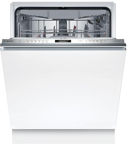 Bosch XXL lavavajillas 60 cm, totalmente integrado, serie 6, Made in Germany, secado mejorado, secado eficiente, higiene probada con Eco 50 °C, Smart Start, bandeja para cubiertos, Home Connect