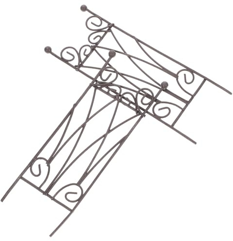 GATHINESS Lot de 2 Treillis Décoratifs en Métal pour Plantes Grimpantes, Support pour Plantes D'intérieur, pour Petits Pots et Décoration Intérieure