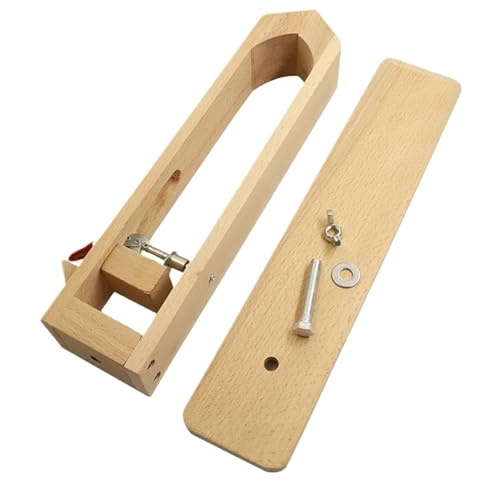 YXINAER Läderklämma lädersypinne, handsyhäst, bord/skrivbord gör-det-själv-sömklämma, läderhantverk arbetsverktyg, bokträ syklämma (Beech Clip)