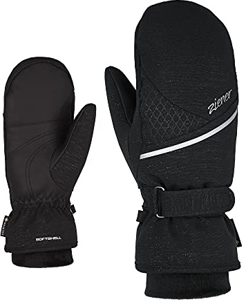 Ziener Dam Kiani mitten skidvantar/vintersport | vattentät, andas, varm, gore-tex, svart, 7