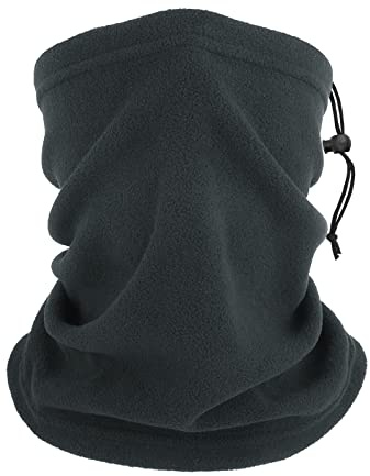 WLLHYF Winter Neck Warmer, Neck Gaiters Fleece Windproof Face Covering Warmer Snoods Face Scarf for Winter Outdoor Ski, Snowboard, Running Cycling