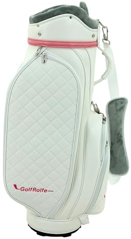 GolfRolfe 14279 golfbag vit – design golfväska Caddybag sportväska Cartbag