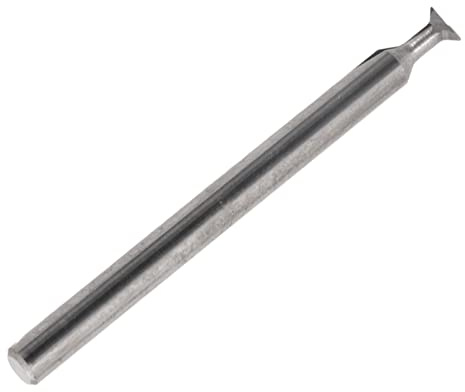 Hartmetall-Fräser, 4 Mm, 2 Schneiden, Schwalbenschwanz-Schaftfräser, Hartmetall-Metallbearbeitung, Schwalbenschwanz-Schaftfräser, 50 Mm Länge, 70° (45°)