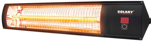 SOLARY Chauffages Électriques Infrarouges Extérieurs pour Terrasse - Chauffage Infrarouge Mural pour Restaurant, Jardin, Garage et Terrasses