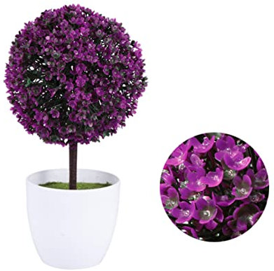 FUNOMOCYA Blumentöpfe drinnen künstliche Pflanzen drinnen Topiary-Ball Zimmerpflanzen Anlage Pflanzenkugeln dekorativ kleine Pflanzen zur Dekoration Haushalt Blumentopf Buchsbaum
