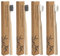 4pcs Nano Brosse À Dent Bambou, Brosses À Dents Micro-Nano, Brosses À Dents En Bambou Ultra-Douces Avec 20 000 Poils Micro-Nano, Idéales Pour Gencives Sensibles Des Enfants Et Des Adultes
